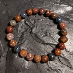 Pietersite - bracelet perles 8mm - 3e chakra